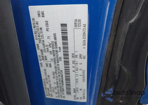 2021 Ford Transit-250 z USA, uszkodzony, nr VIN 1FTBR1Y80MKA44735